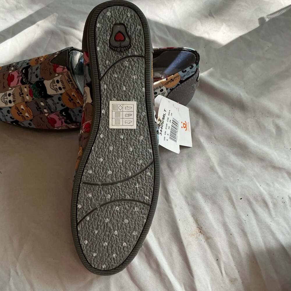 BOBS from Skechers Women's Cats Multi Slip-On Shoes Size 9 - Picture 6 of 10